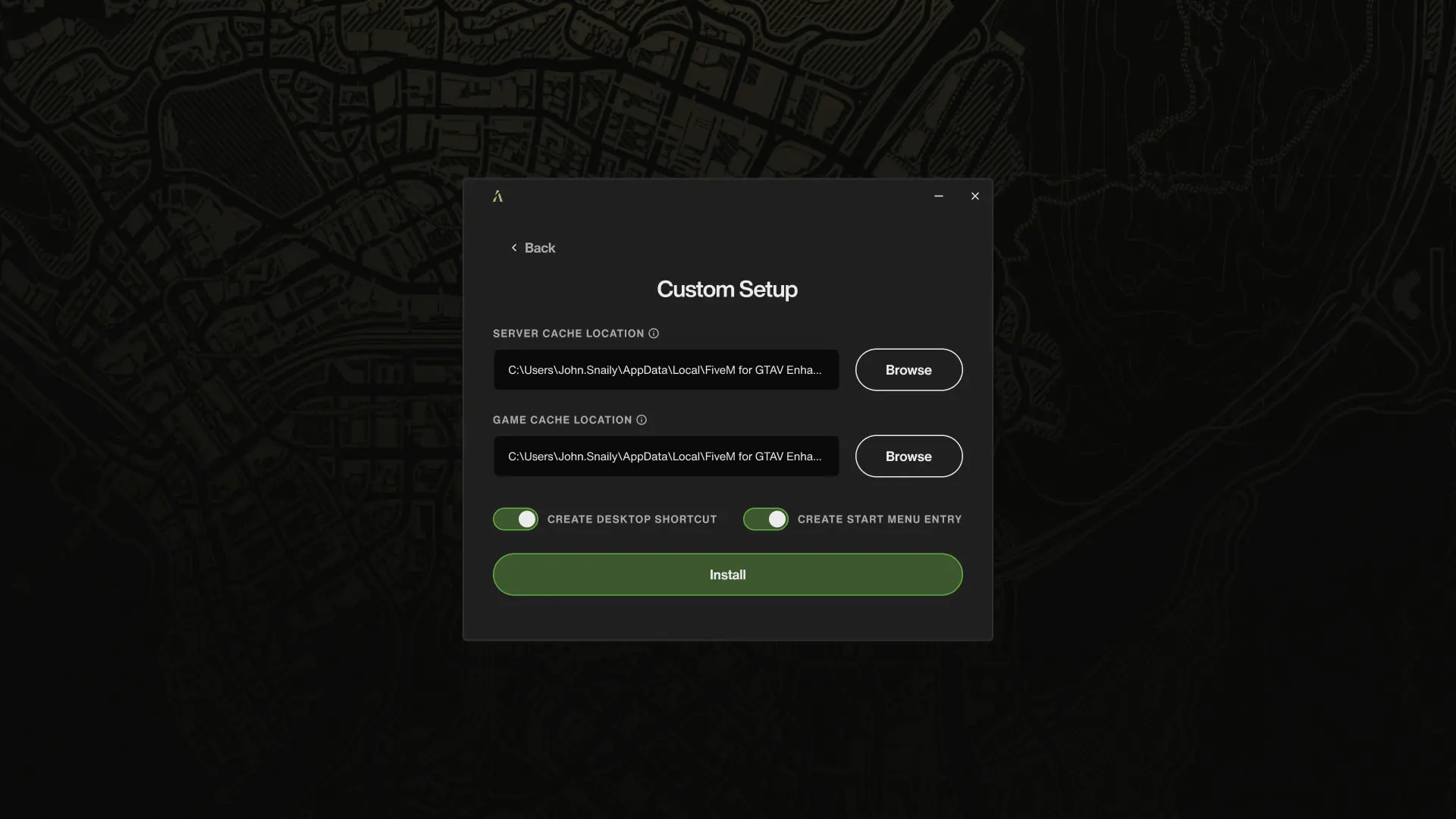 Installateur personnalisé FiveM Enhanced avec choix du dossier d'installation