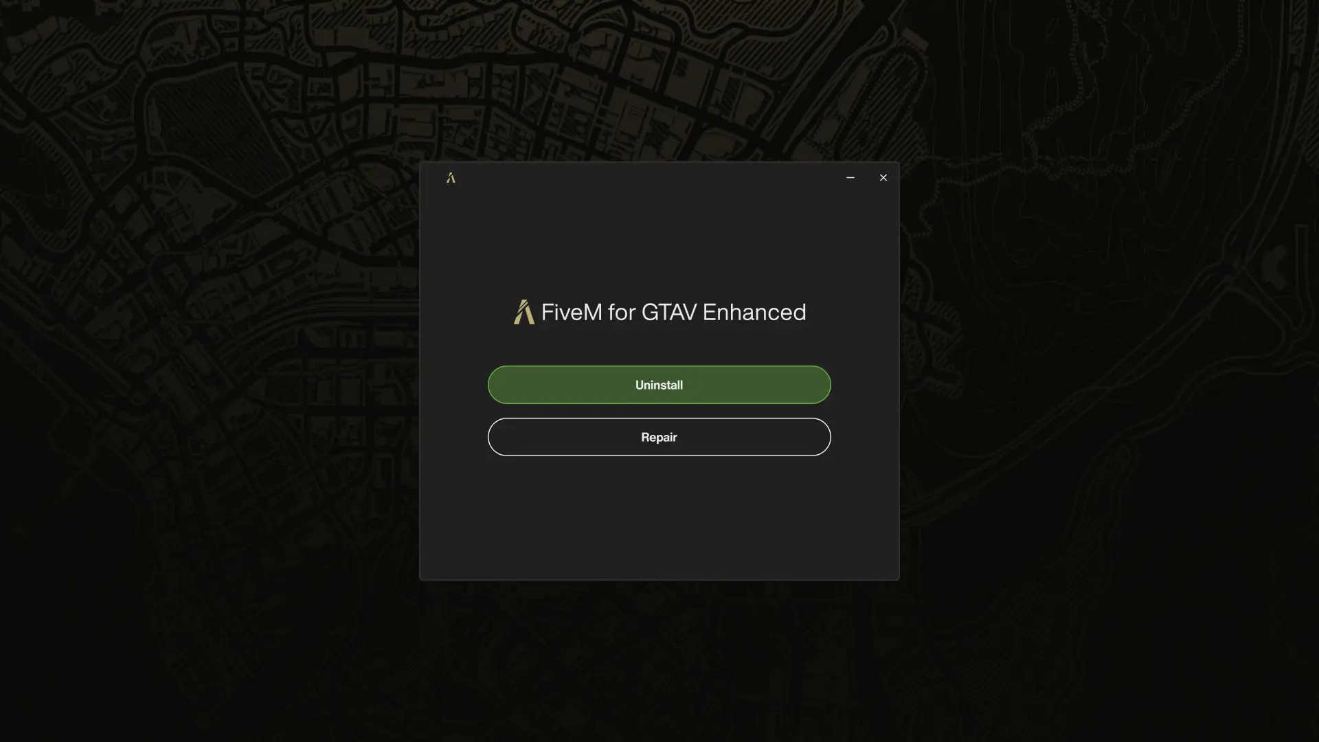 Option de désinstallation et réparation du client FiveM Enhanced